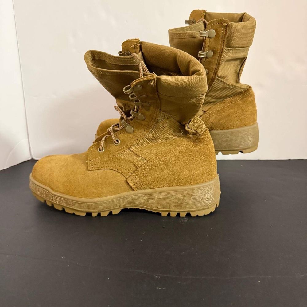 McRae Footwear Coyote Tan Military Combat Boots Size 6W Vibram Sole Tactical